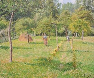 Pissarro, Frutteto a Eragny, 1896