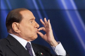Silvio Berlusconi ospite alla trasmisione porta a porta