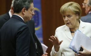 Draghi Merkel