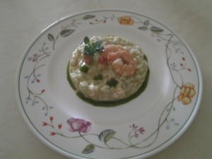 Risotto crema zucchine