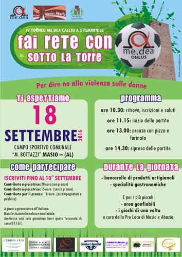 Torna a Masio il torneo “Fai rete con me.dea… sotto la Torre” CorriereAl 4