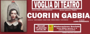 "Cuori in gabbia": alla Ristorazione Sociale appuntamento con Voglia di Teatro CorriereAl