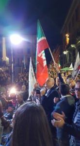 Centro destra unito in piazzetta della Lega a sostegno di Cuttica di Revigliasco. Salvini: "Prima liberiamo Alessandria, poi l'Italia" CorriereAl 1