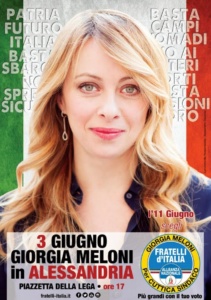 Sabato pomeriggio Giorgia Meloni in piazzetta: "Ecco il nostro Patto per la città, a sostegno del candidato sindaco Cuttica di Revigliasco" CorriereAl