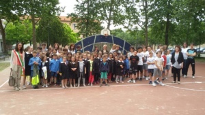 Casale, festa di fine anno del Pedibus: inaugurato il campo polivalente in viale Giolitti CorriereAl