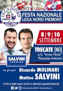 Lega Nord Piemont: a Trecate 3 giorni di festa, guardando alle elezioni politiche. Sabato sera arriva Matteo Salvini CorriereAl 1