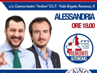 Salvini e Molinari martedì ad Alessandria presentano il comitato referendario 'Piemonte Autonomo' CorriereAl 1