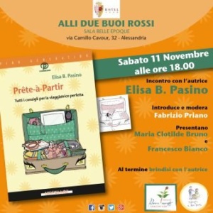 Prête-à-Partir: sabato ad Alessandria Elisa Pasino presenta il suo nuovo libro CorriereAl 1