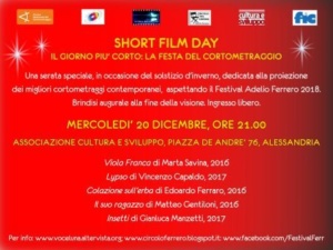 Il giorno più corto: mercoledì anche ad Alessandria la festa del cortometraggio CorriereAl 1