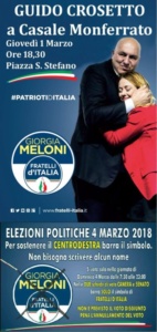 Fratelli d'Italia: giovedì a Casale Monferrato arriva Guido Crosetto CorriereAl