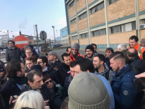 Salvini e Molinari all'Ilva di Novi: "restituiremo dignità e diritti ai lavoratori" CorriereAl